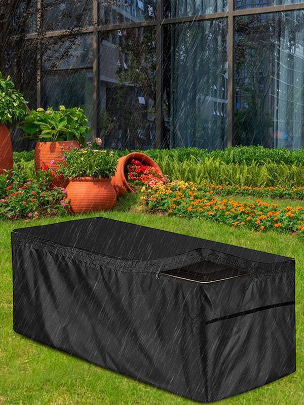 Outdoor Furniture Black - Waterproof Garden Storage Box Cover Outdoor