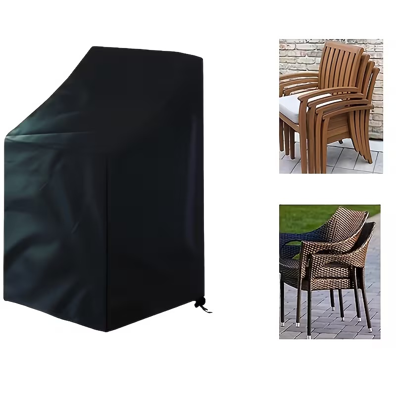 Outdoor Furniture Cover - 1pc Heavy-Duty Stacking Outdoor Chair Cover,Fit
