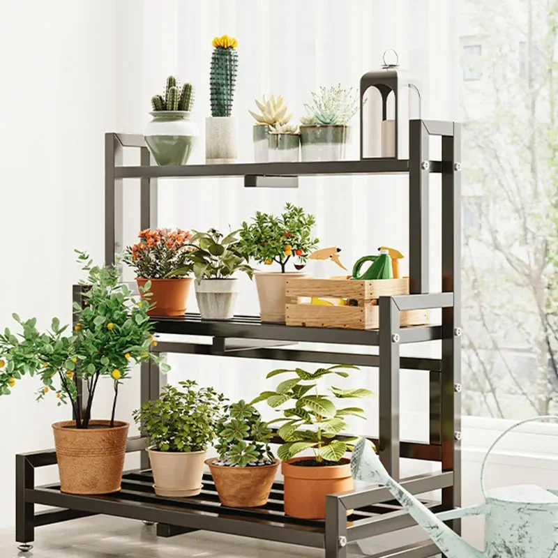 Tiered Display Plant Rack Shel - Outdoor Furniture Black 评论和价格