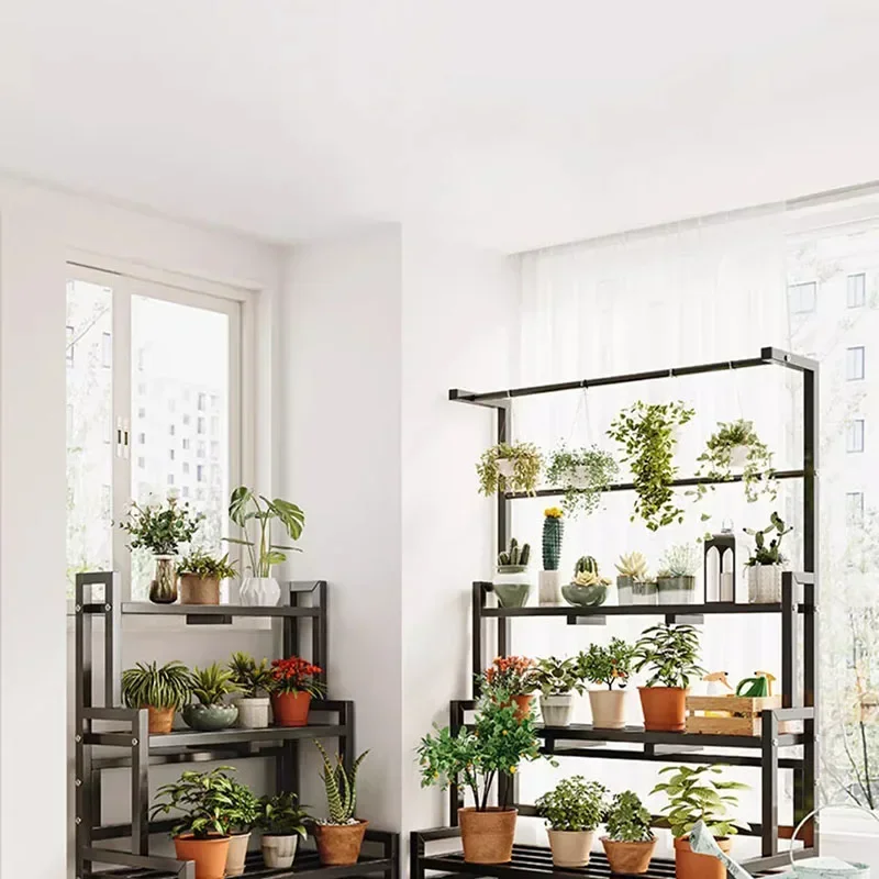 Tiered Display Plant Rack Shel - Outdoor Furniture Black 评论和价格