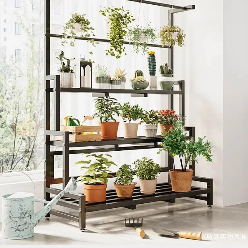 Tiered Display Plant Rack Shel - Outdoor Furniture Black 评论和价格