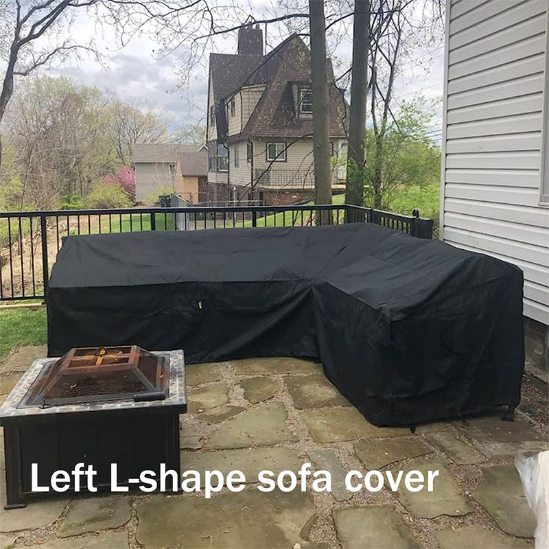 L Shape Furniture Waterproof   - Outdoor Furniture Black 评论和价格