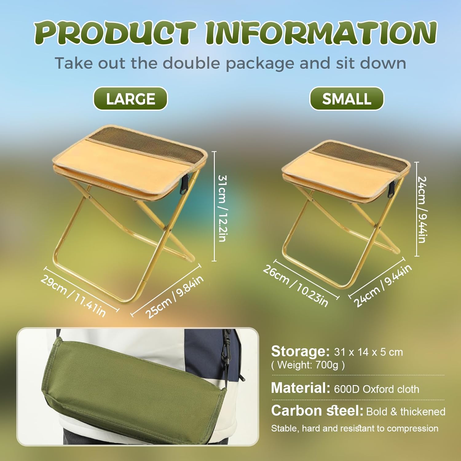 GMOX Portable Folding Camping  - Outdoor Furniture Rope 评论和价格