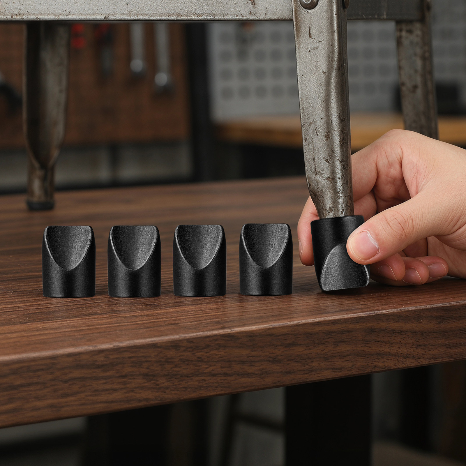 8Pcs Black Plastic Chair Tube  - Outdoor Furniture Black 评论和价格