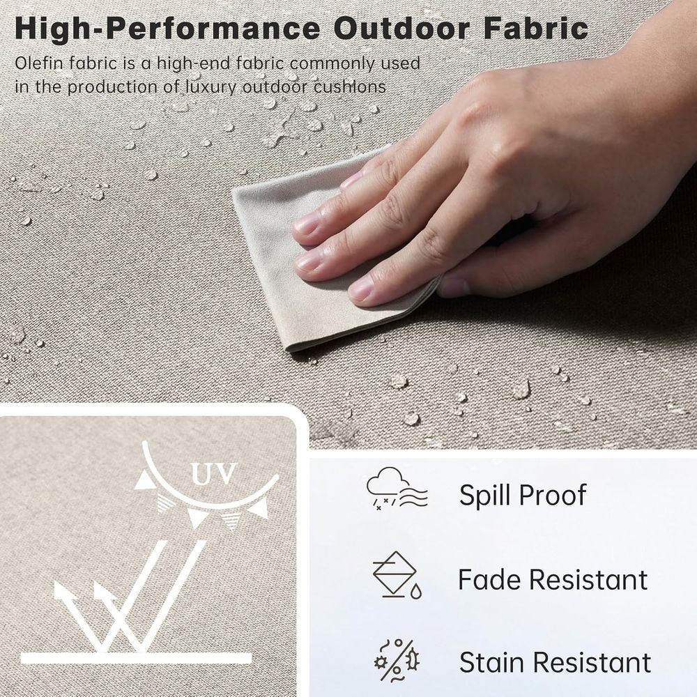 6 Thick Outdoor Cushion Set -  - Outdoor Furniture Cushions 24 X 24 评论和价格