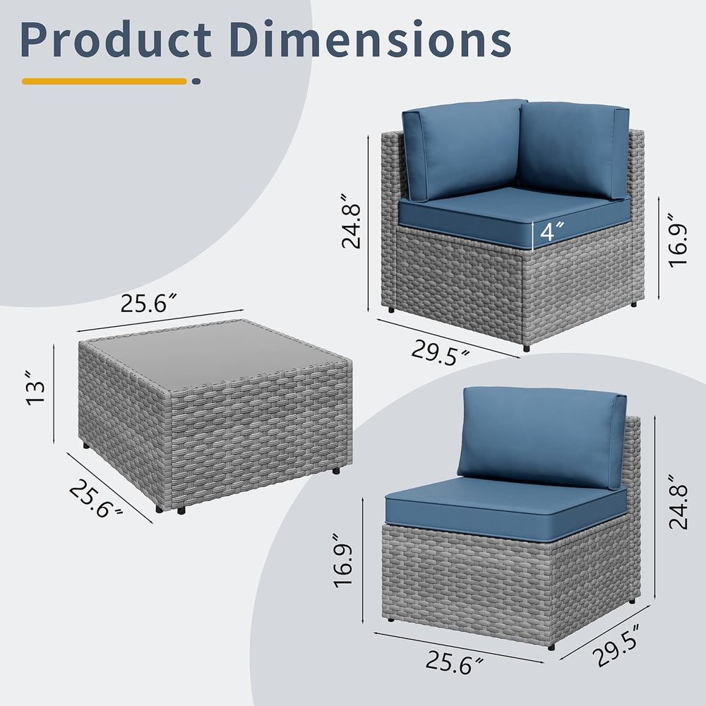 5-Piece Outdoor Patio Furnitur - Outdoor Furniture Fire Table 评论和价格