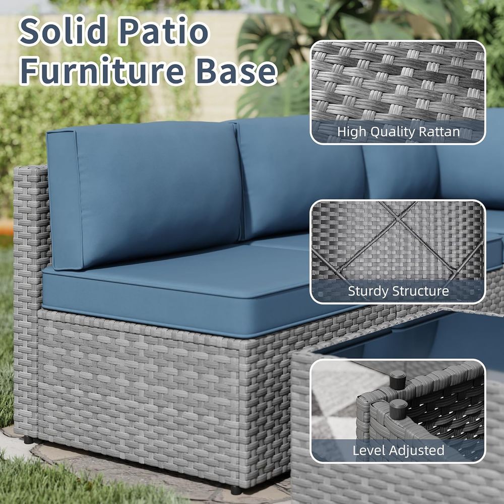 5-Piece Outdoor Patio Furnitur - Outdoor Furniture Fire Table 评论和价格