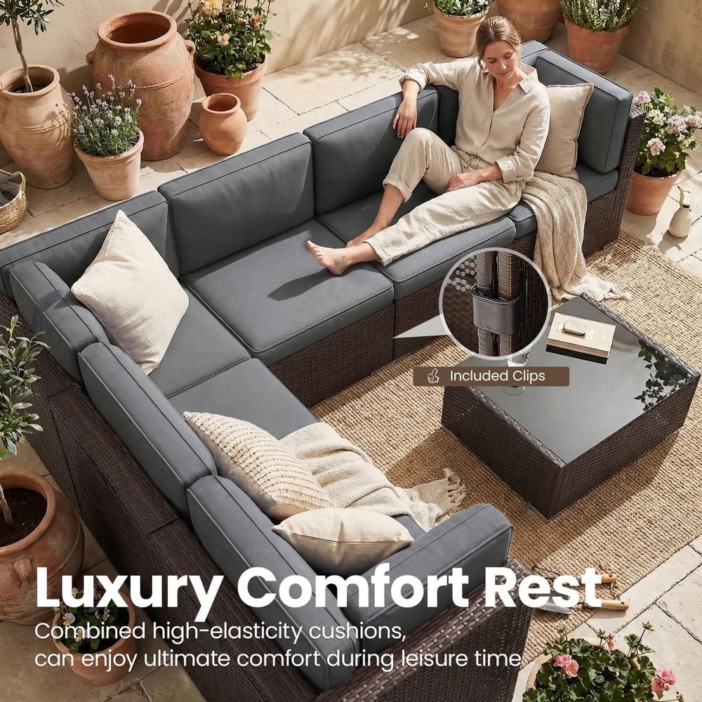 15-Piece Outdoor Patio Furnitu - Outdoor Furniture Fire Table 评论和价格