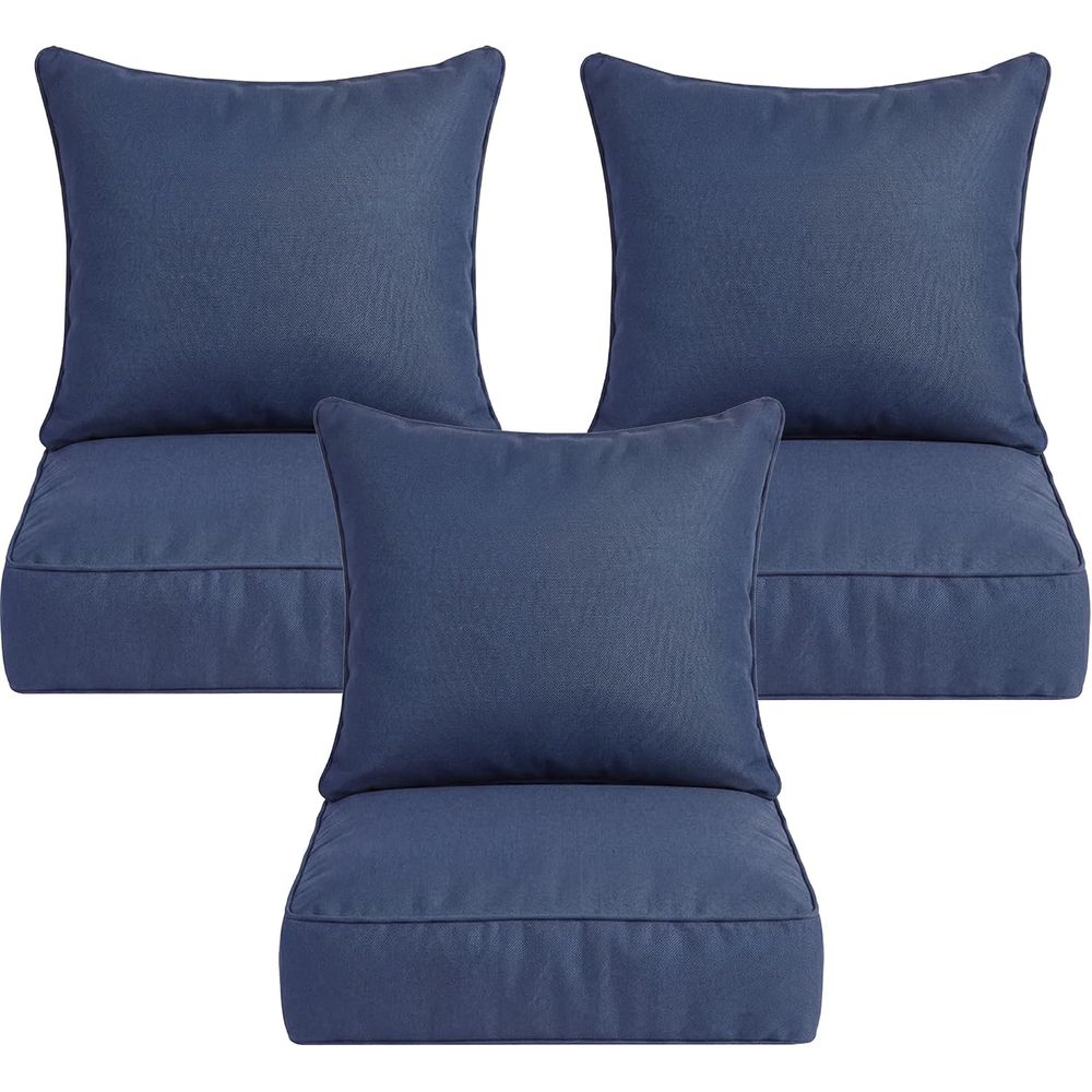 6 Thick Outdoor Chair Cushions - Outdoor Furniture Cushions 24 X 24 评论和价格