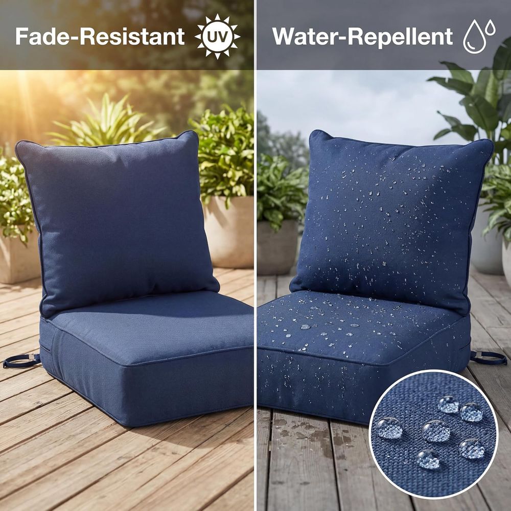 6 Thick Outdoor Chair Cushions - Outdoor Furniture Cushions 24 X 24 评论和价格