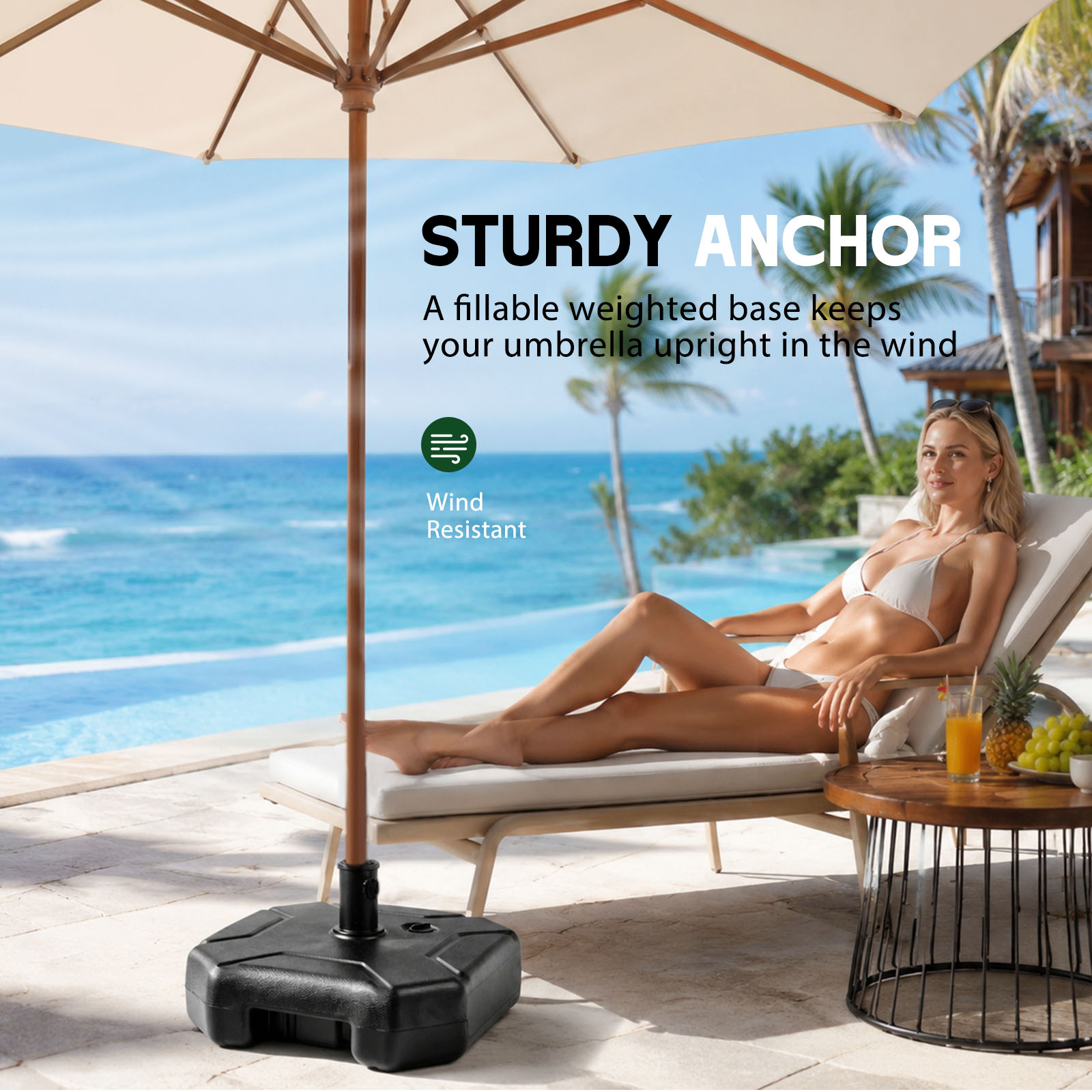 Fillable Patio Umbrella Base S - Outdoor Furniture Umbrella 评论和价格