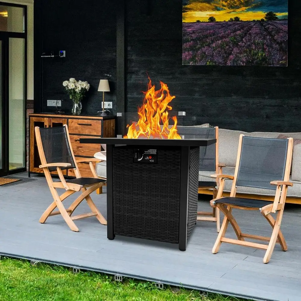 Wicker Outdoor Patio Furniture - Outdoor Furniture Fire Table 评论和价格