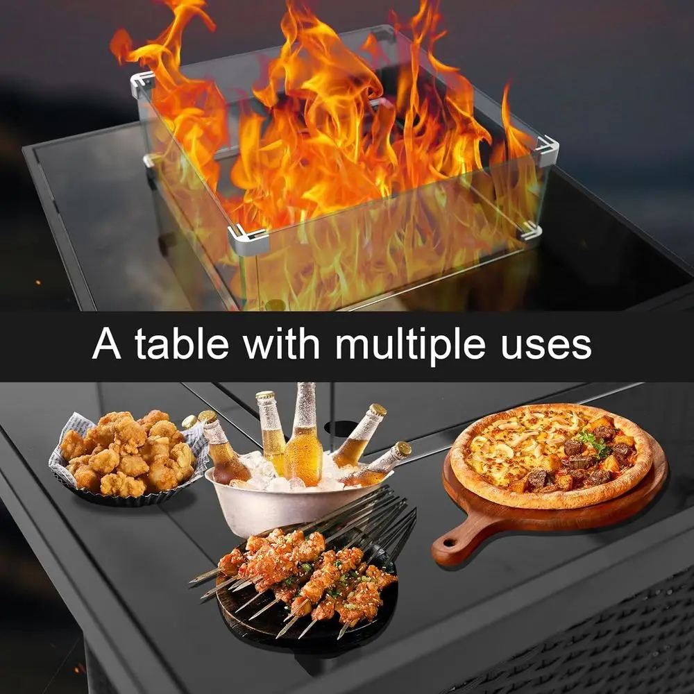 Wicker Outdoor Patio Furniture - Outdoor Furniture Fire Table 评论和价格