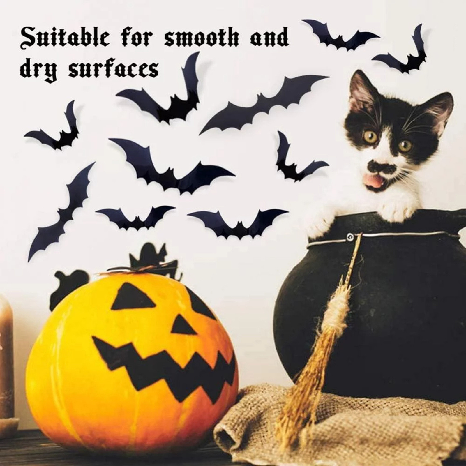 Black Bat Silhouette Halloween - Outdoor Furniture Black 评论和价格