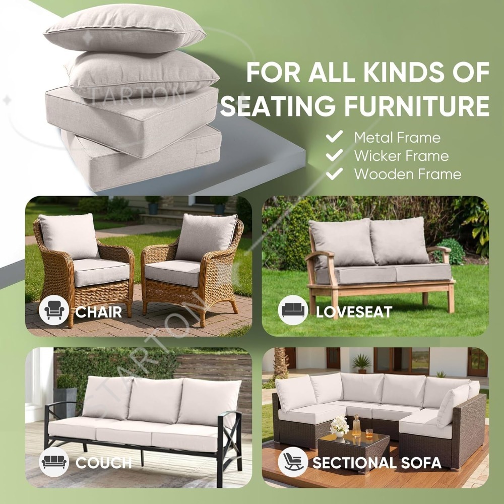 Outdoor Chair Cushions Set of  - Outdoor Furniture Cushions 24 X 24 评论和价格