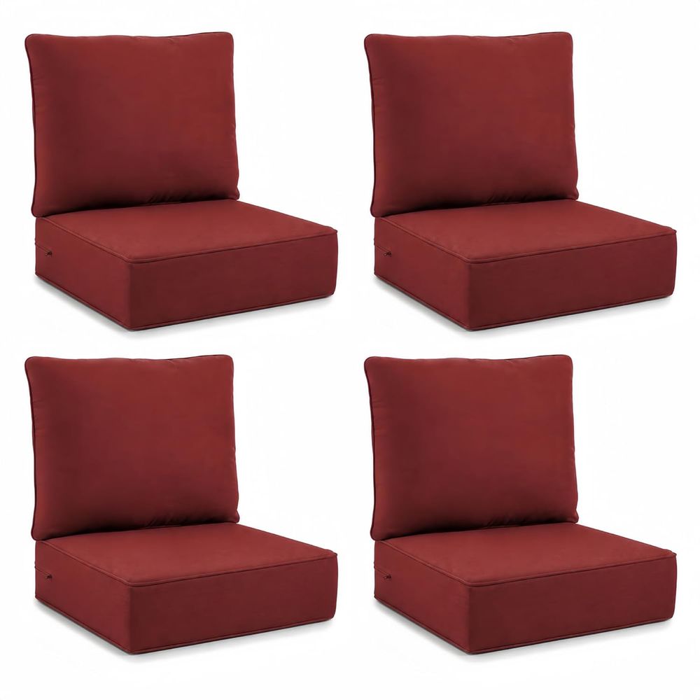 Outdoor Seat Cushions 4-Piece  - Outdoor Furniture Cushions 24 X 24 评论和价格