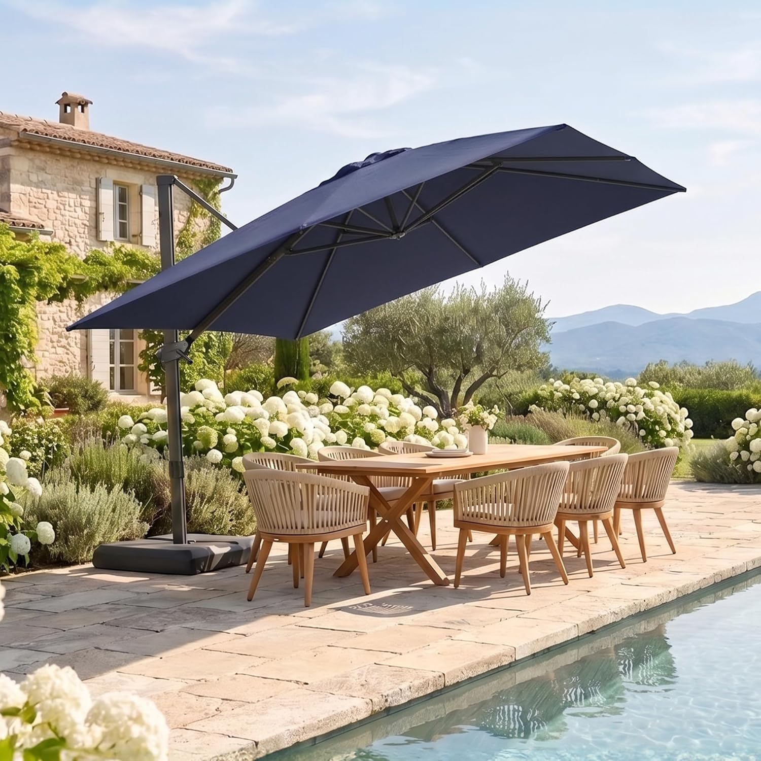 10x10ft Patio Offset Cantileve - Outdoor Furniture Umbrella 评论和价格