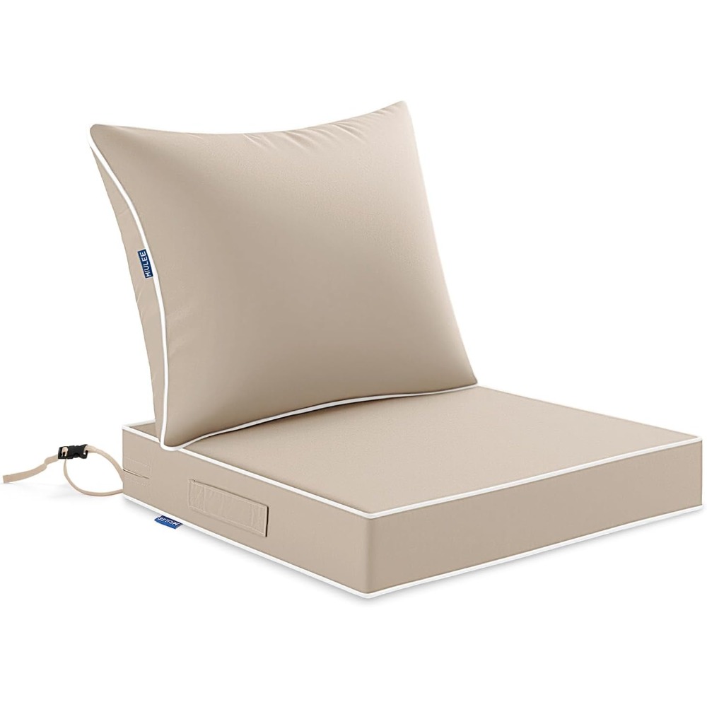 Beige Outdoor Seat Cushion 24x - Outdoor Furniture Cushions 24 X 24 评论和价格