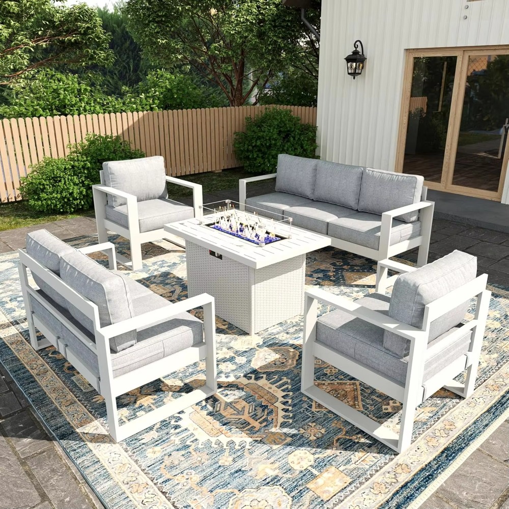 Terrace Seat Set Balcony Furni - Outdoor Furniture Fire Table 评论和价格