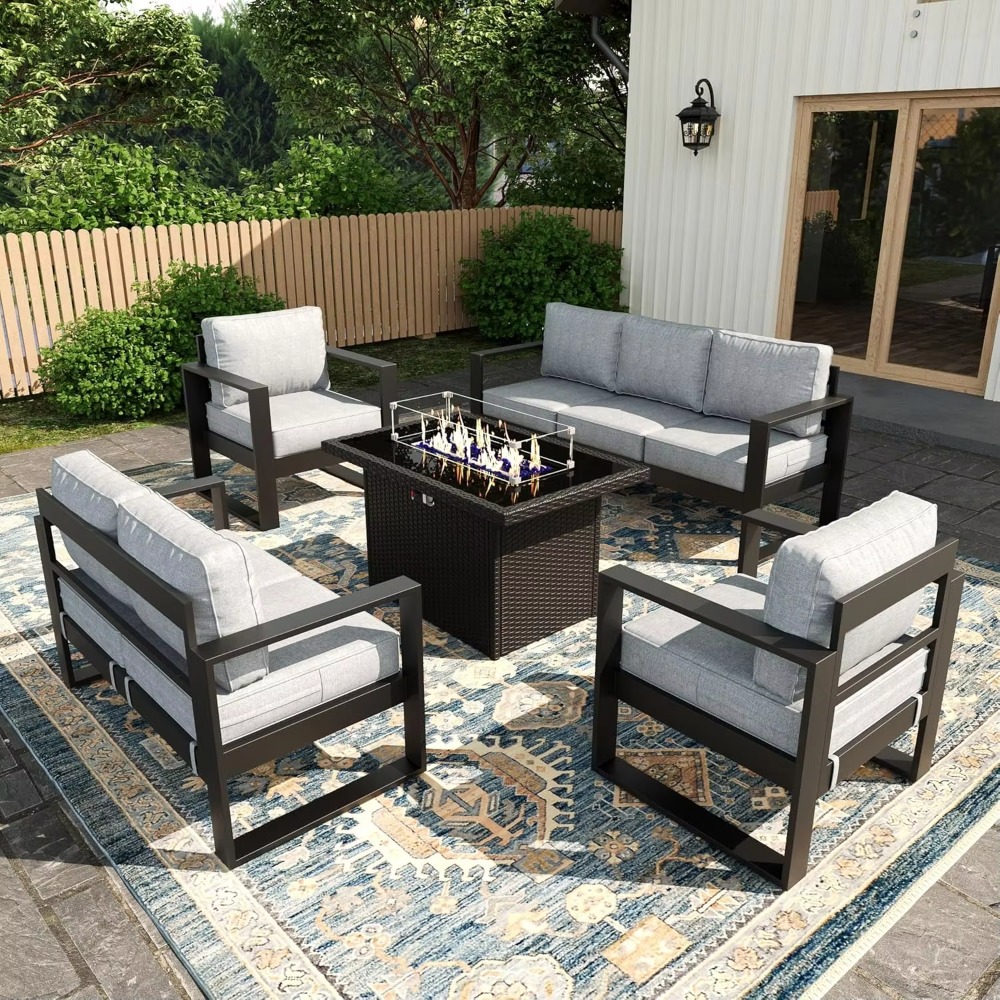 Terrace Seat Set Balcony Furni - Outdoor Furniture Fire Table 评论和价格