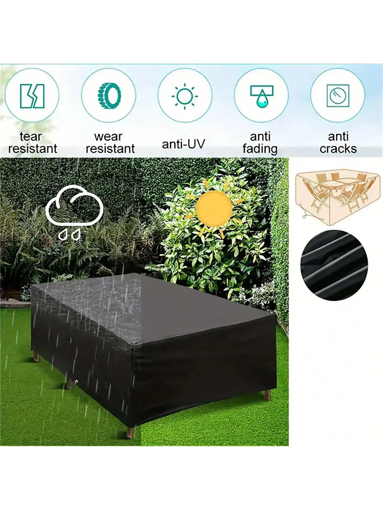 Multi-Size Outdoor Patio Garde - Outdoor Furniture Cover 评论和价格