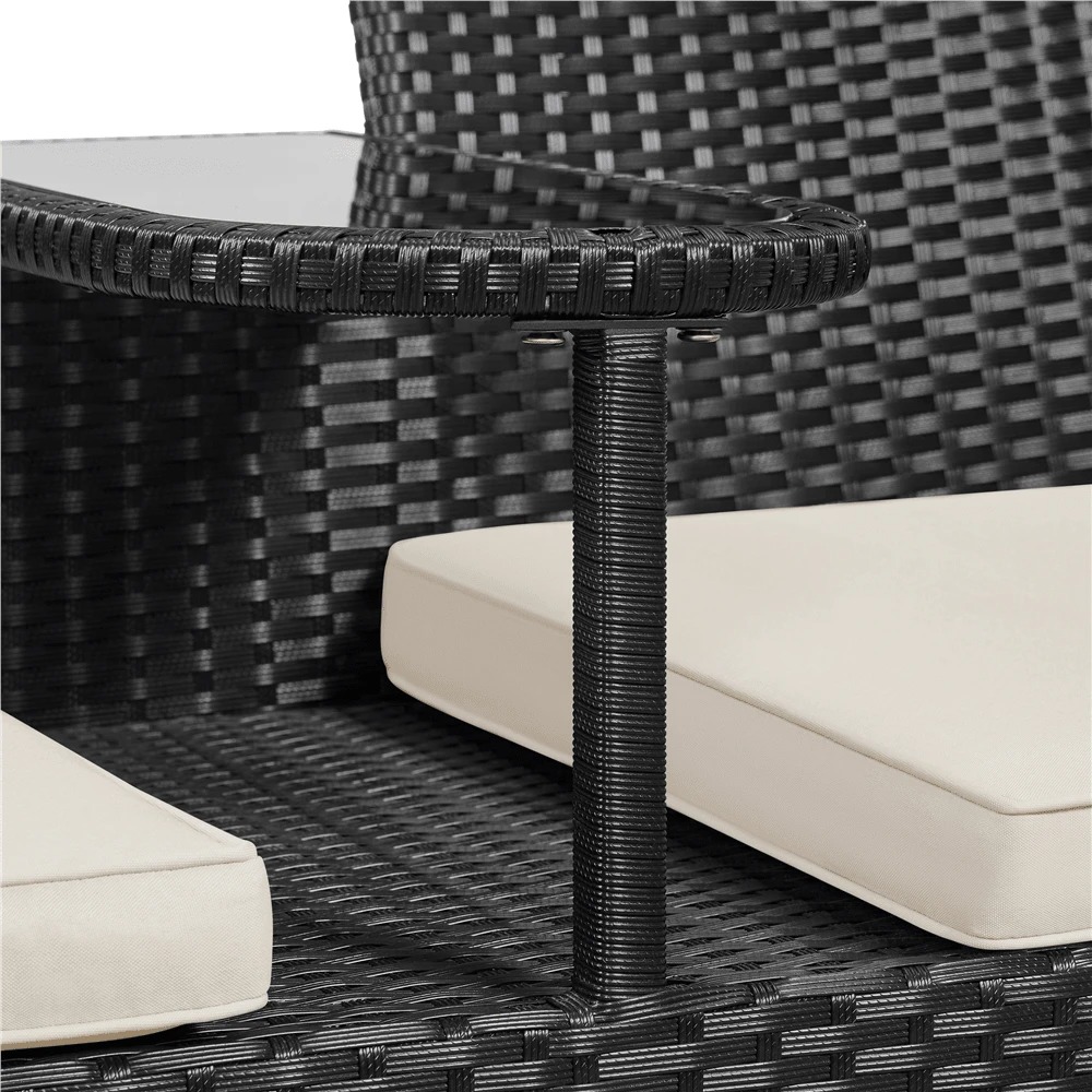 Premium Outdoor Double Chair 2 - Outdoor Furniture Black 评论和价格