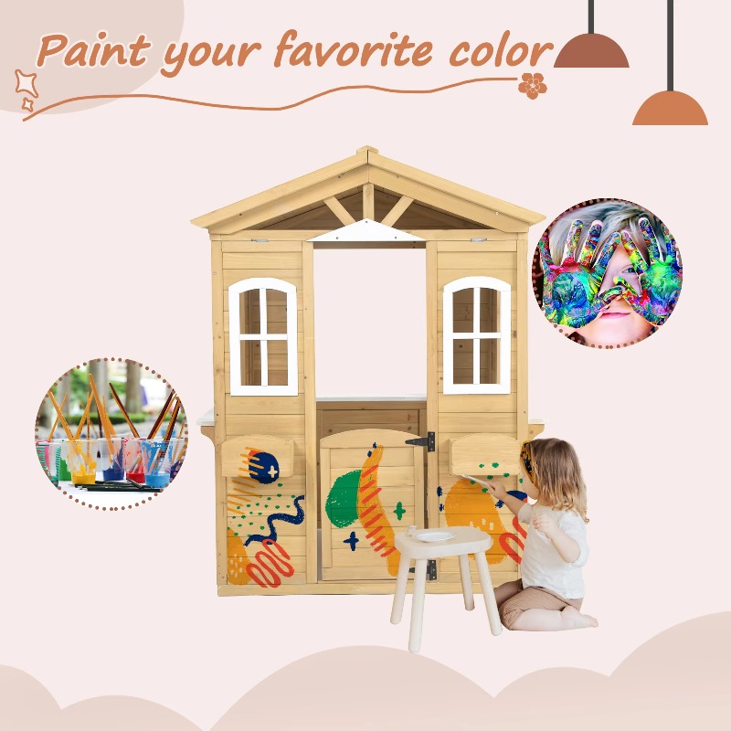 Modern Classic Solid Wood Play - Outdoor Furniture Kids 评论和价格