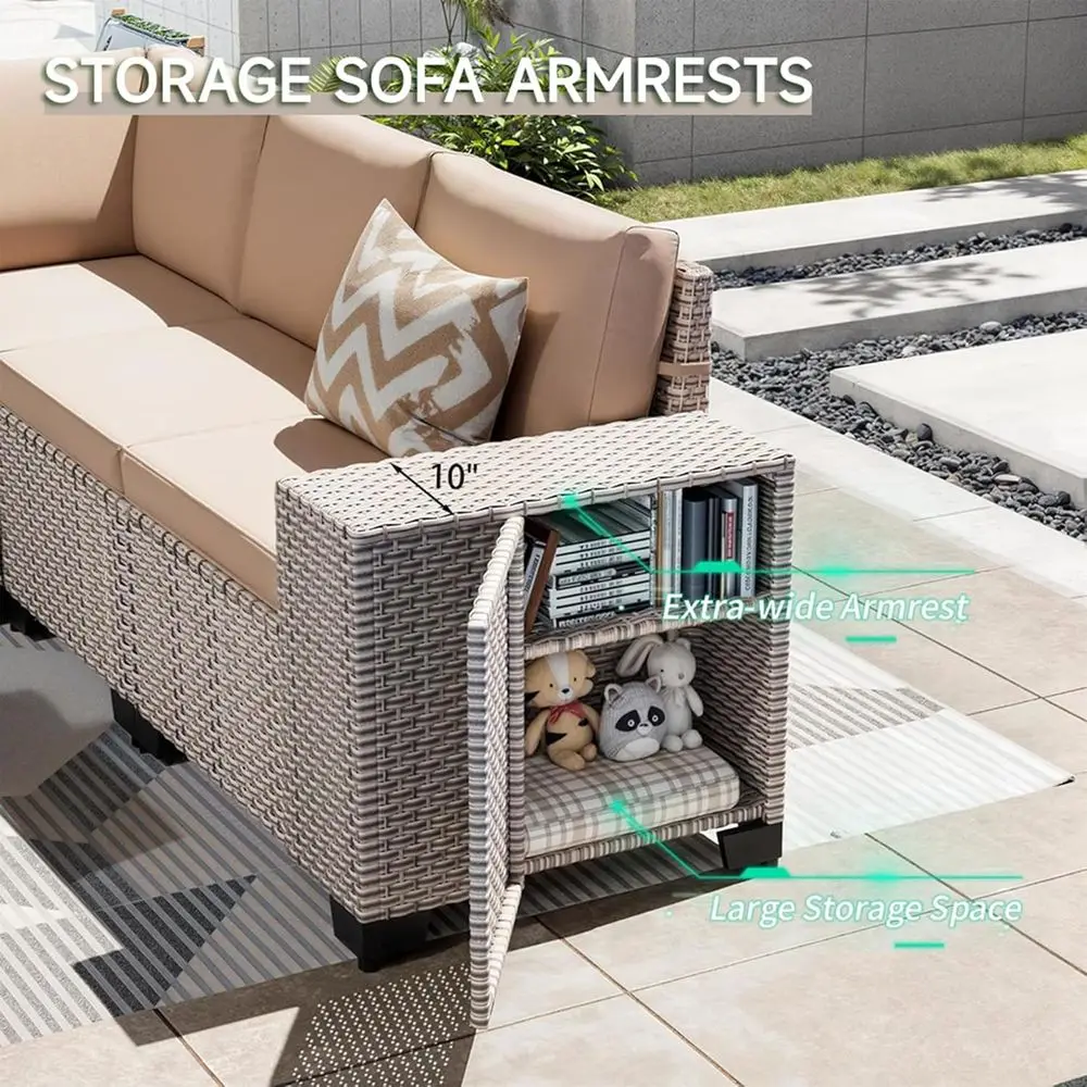 7-Piece Outdoor Patio Furnitur - Outdoor Furniture Fire Table 评论和价格