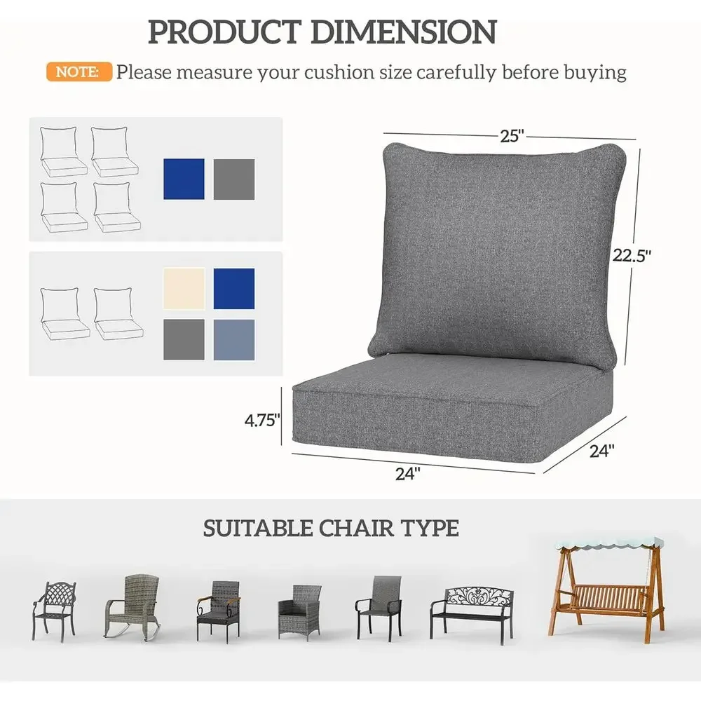 Weather-Resistant Outdoor Chai - Outdoor Furniture Cushions 24 X 24 评论和价格