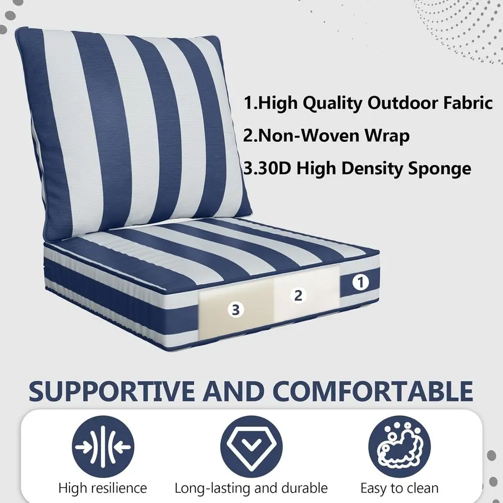 24 x 24 x 6 Outdoor Deep Seat  - Outdoor Furniture Cushions 24 X 24 评论和价格