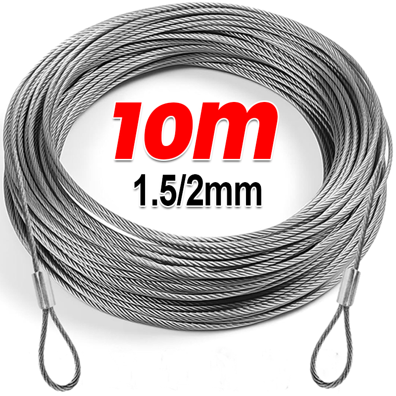 10/2M Stainless Steel Wire Rop - Outdoor Furniture Rope 评论和价格