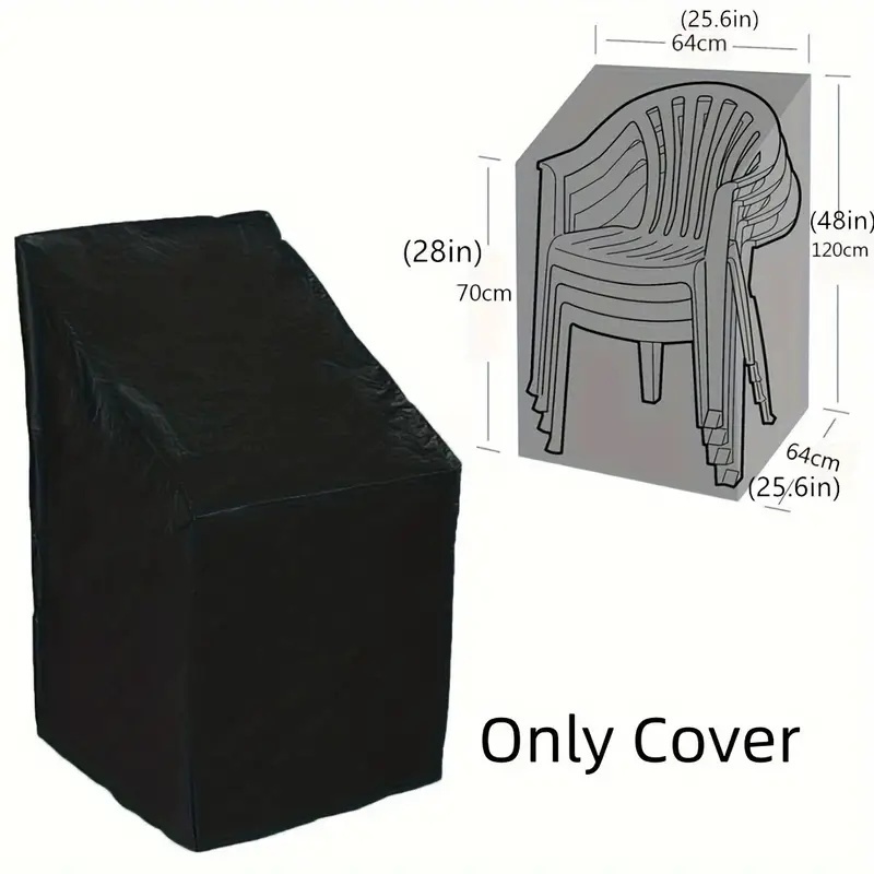 1pc Heavy-Duty Stacking Outdoo - Outdoor Furniture Cover 评论和价格