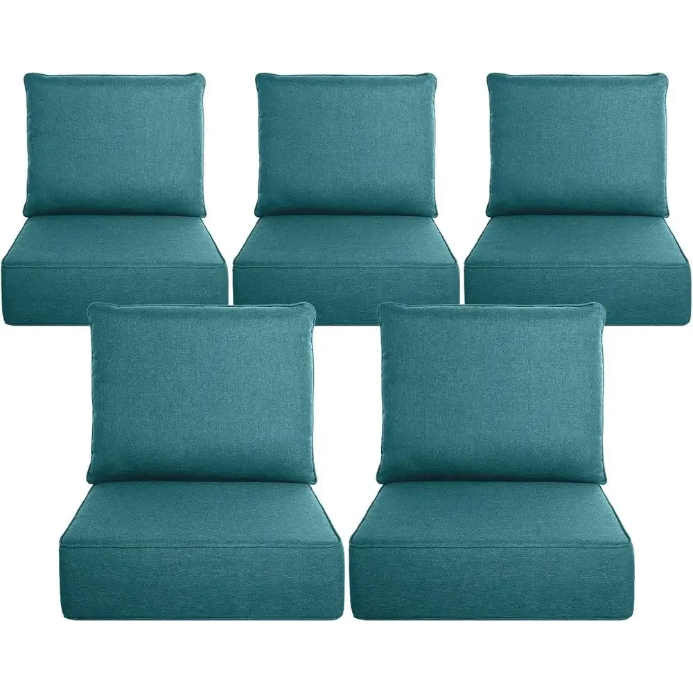 6 Thick Outdoor Cushion Set -  - Outdoor Furniture Cushions 24 X 24 评论和价格