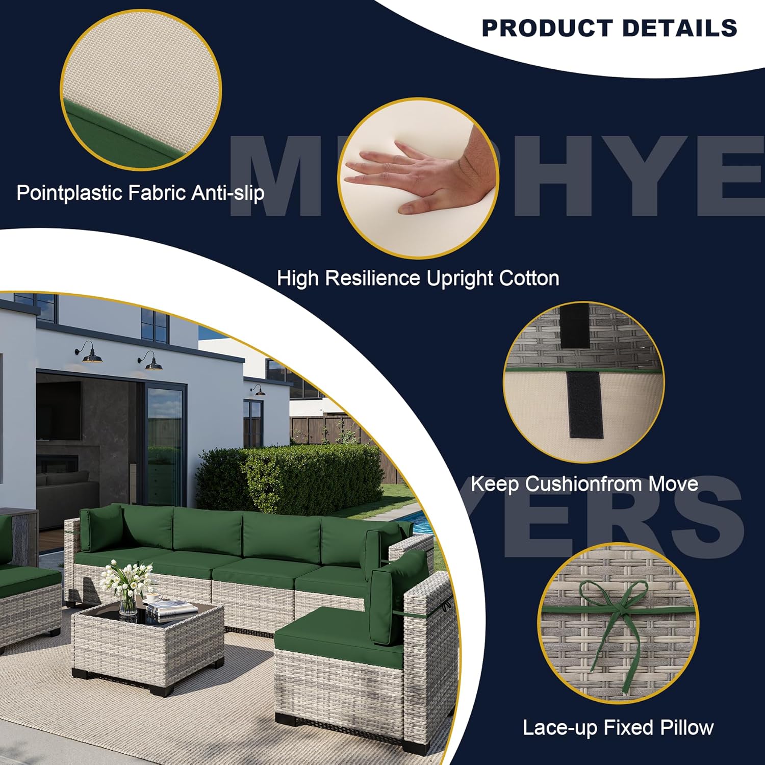 8-Piece Outdoor Patio Furnitur - Outdoor Furniture Fire Table 评论和价格