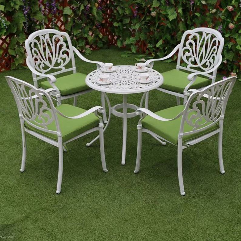 Garden Set Cast Aluminum Outdo - Outdoor Furniture Fire Table 评论和价格