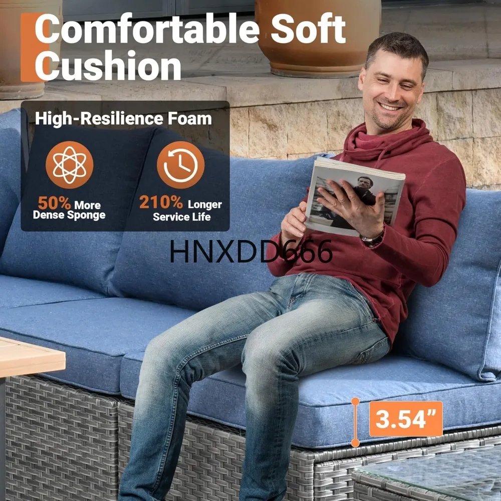Outdoor 8 Piece Patio Furnitur - Outdoor Furniture Fire Table 评论和价格