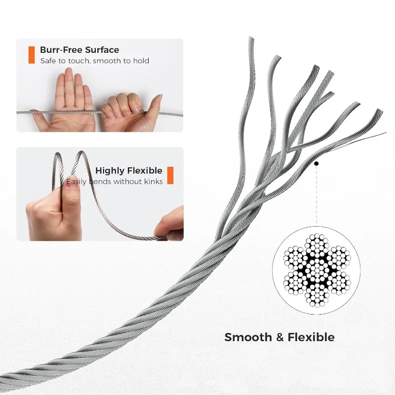 1Roll 5/10M Stainless Steel Wi - Outdoor Furniture Rope 评论和价格