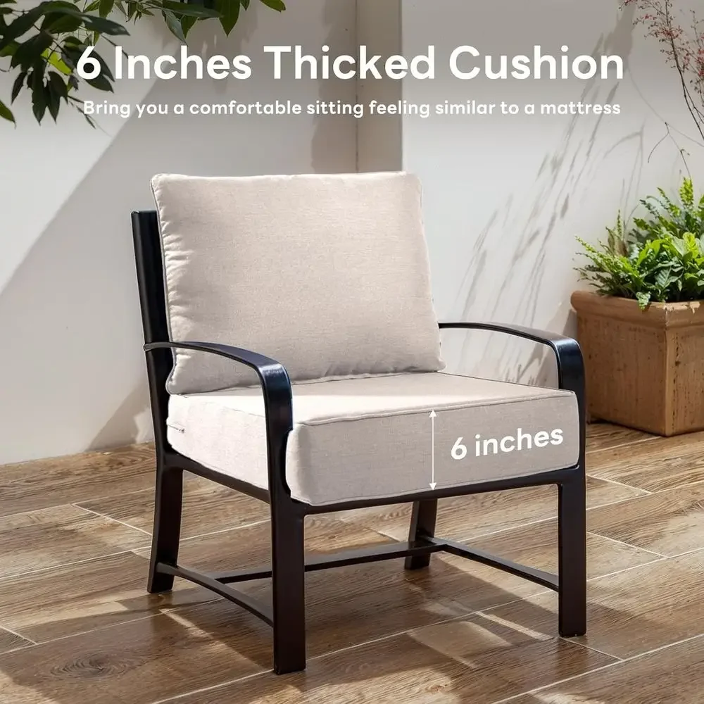 6 Thick Outdoor Chair Cushions - Outdoor Furniture Cushions 24 X 24 评论和价格